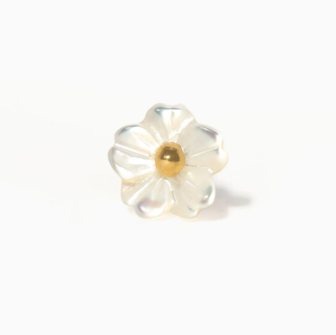 14k Solid Gold Oopsie Daisy Ball Back Stud