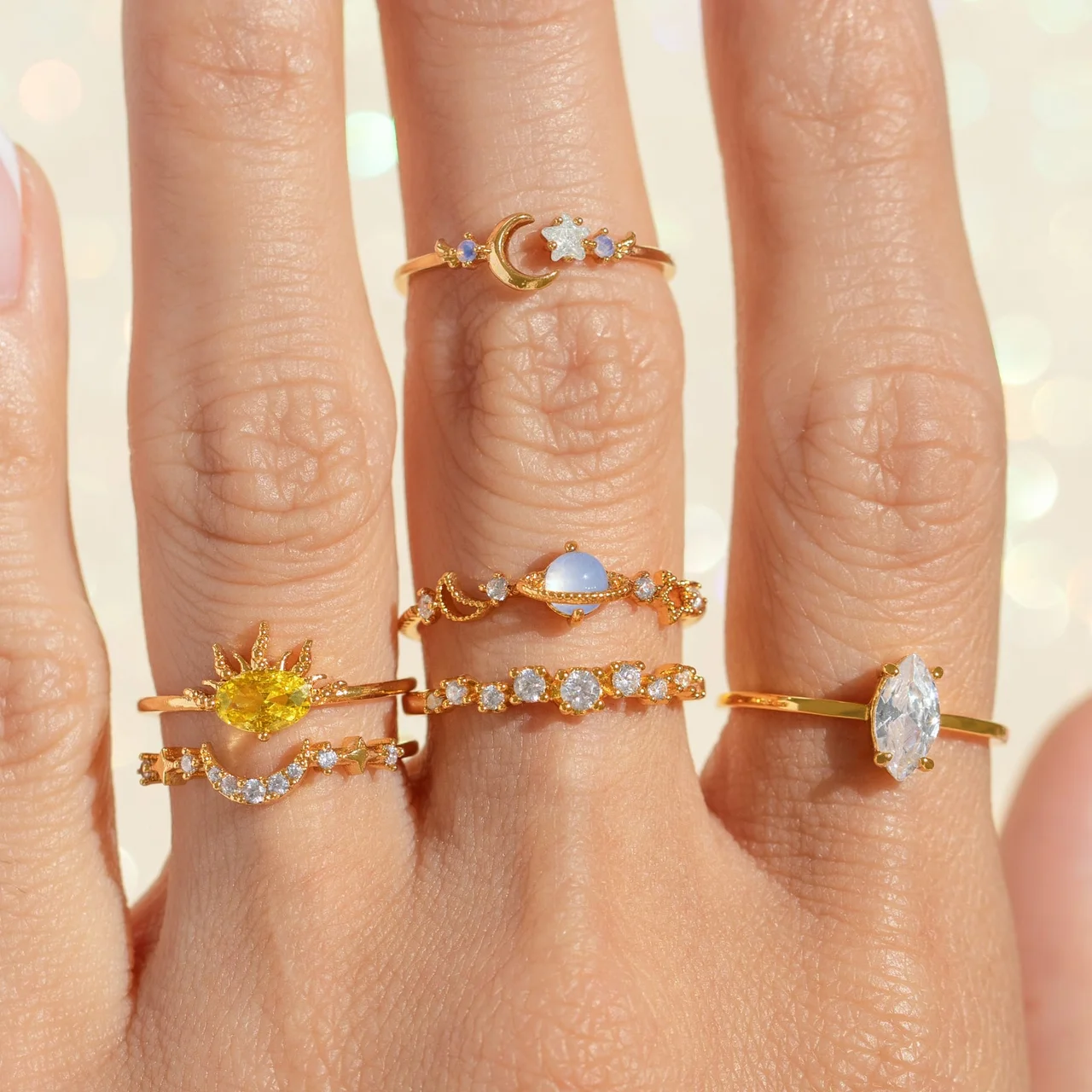 Eclipse Adjustable Ring Set - Image 3